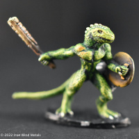 Lizard Man with  War Club and Shield
