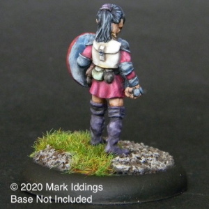 Female Fighter with Short Sword and Shield